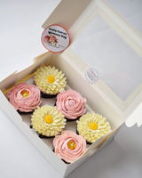 Aster Peony Cupcake Box