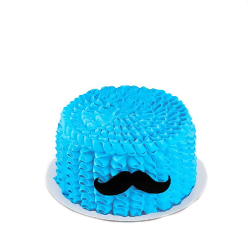 Ruffle
Moustache Cake