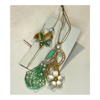 Green Serenity Rakhi and Lumba Set