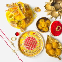 Blissful Rakhi Set - Sweet Traditions