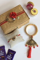 Blissful Rakhi and Lumba Celebration Set