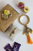 Elegant Rakhi and Lumba Set