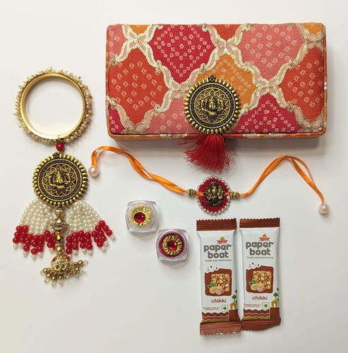 Traditional Rakhi and Lumba Set