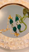 Green Pearl Rakhi and Lumba Set