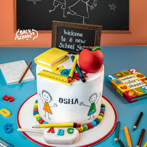 Back to School Drawing Cake