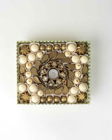 White and Golden Diwali Gift Tray