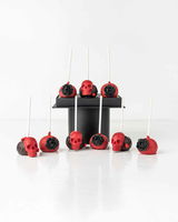 Halloween Red Skull Cake pops