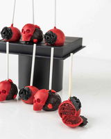 Halloween Red Skull Cake pops