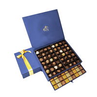 Royal Gift Box XL - Navy Blue, Red & Brown