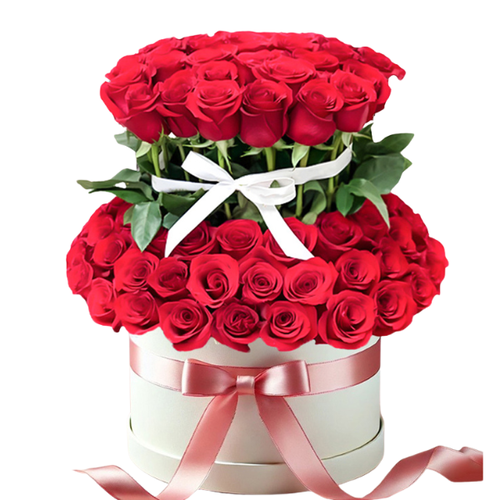 Two-Tiered Red Rose Delight