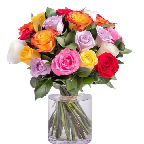 31 Mixed Roses Vase