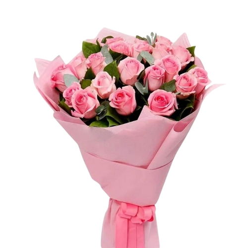 21 Pink Roses Bouquet