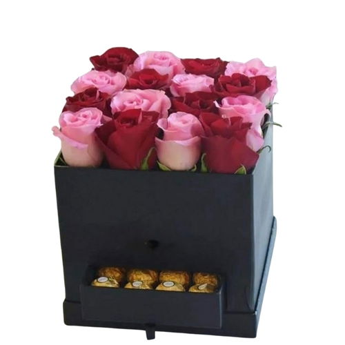 Red and Pink Rose Box