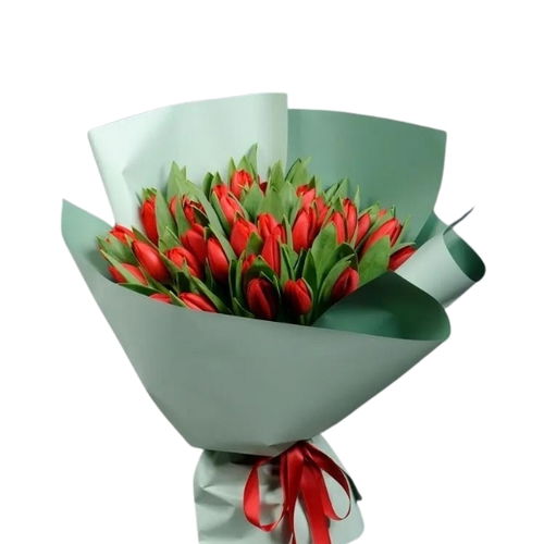 51 Red Tulip Bouquet