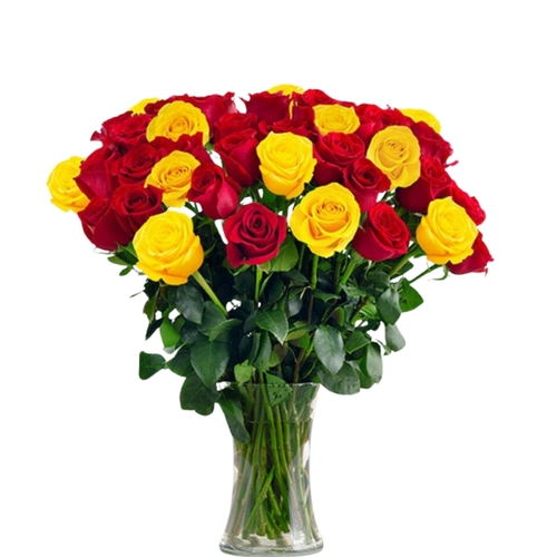 Red and Yellow Vase