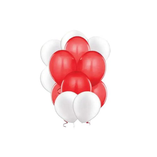 Red N White Latex Balloon