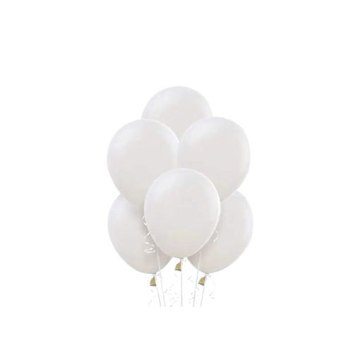 15 White Latex Balloons
