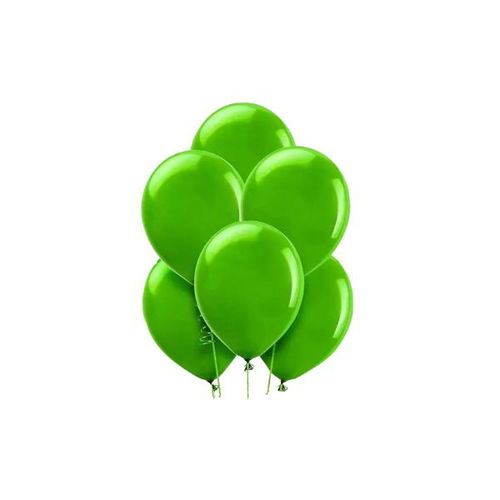 15 Green Latex Balloons