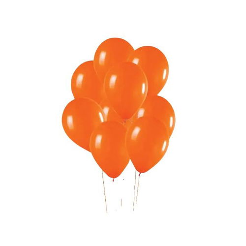 15 Orange Latex Balloons