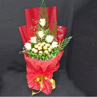 Crimson White Bouquet