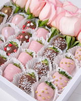 24pcs Strawberries and Roses