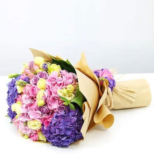 Bunch Of Mix Flowers - Mauve Shade