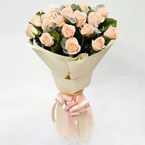 Peach Rose Bouquet