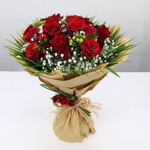 20 Stems Red Roses Bouquet