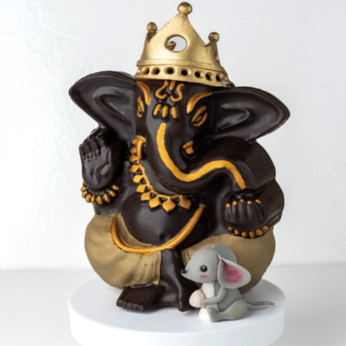 Dark Chocolate Eco Friendly Bappa with Mussak